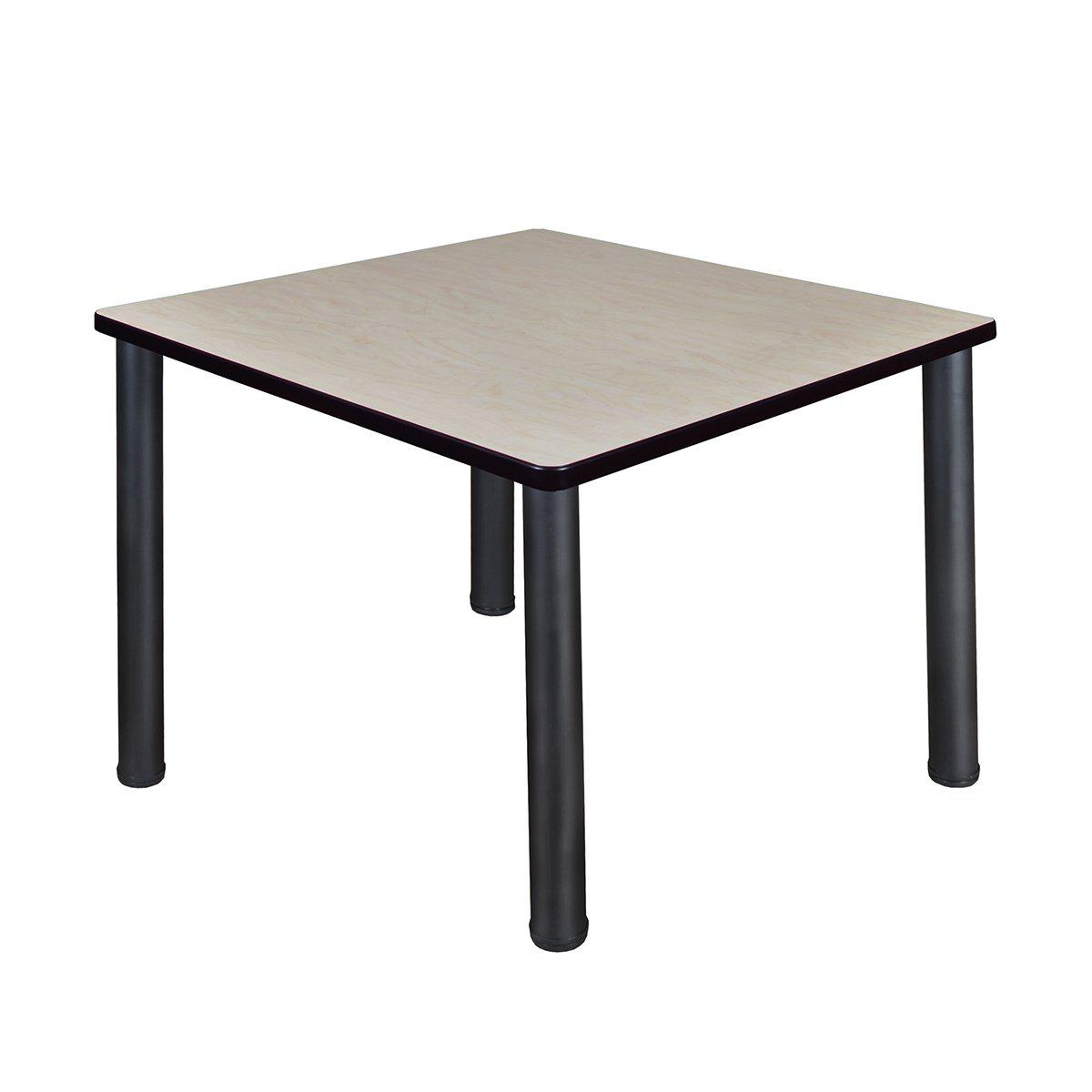 Kee 42" Square Post-Leg Breakroom Table, 29" Dining Height