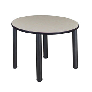 Kee 42" Round Post-Leg Breakroom Table, 29" Dining Height