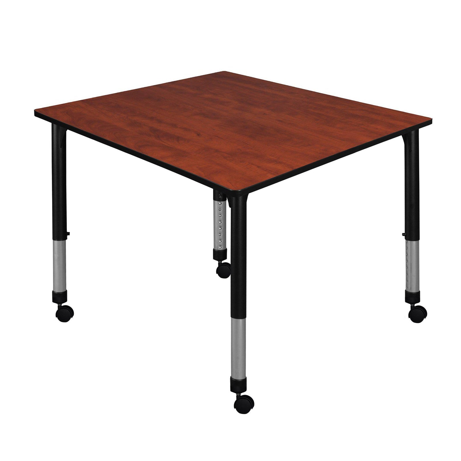 Kee 48" Square Height Adjustable Mobile Classroom Activity Table