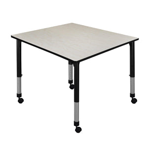 Kee 48" Square Height Adjustable Mobile Classroom Activity Table