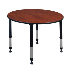 Kee 48" Round Height Adjustable Classroom Activity Table