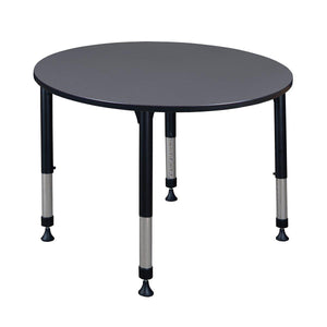 Kee 48" Round Height Adjustable Classroom Activity Table