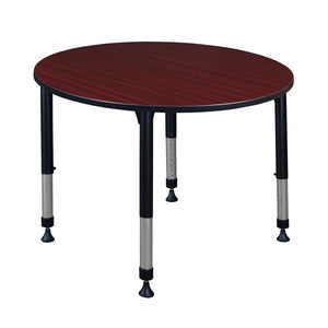 Kee 48" Round Height Adjustable Classroom Activity Table