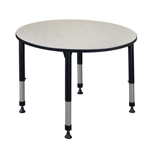 Kee 48" Round Height Adjustable Classroom Activity Table