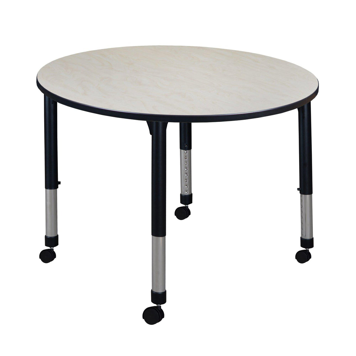 Kee 48" Round Height Adjustable  Mobile Classroom Activity Table