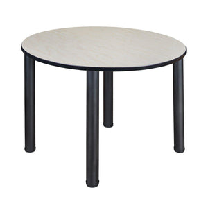 Kee 48" Round Post-Leg Breakroom Table, 29" Dining Height