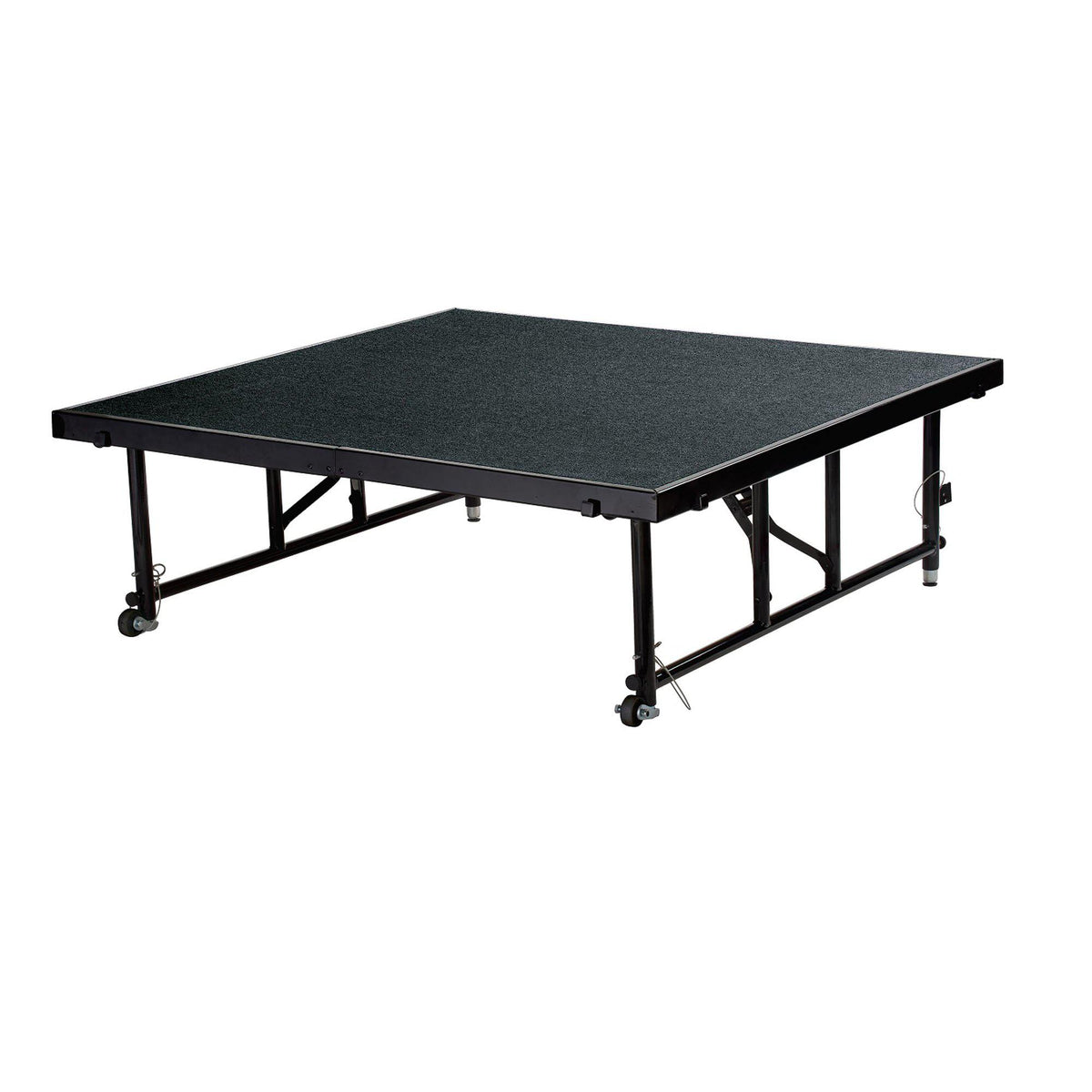 Height Adjustable 4' x 8' TransFix Stage Platform, 16"-24" H, Carpet Surface