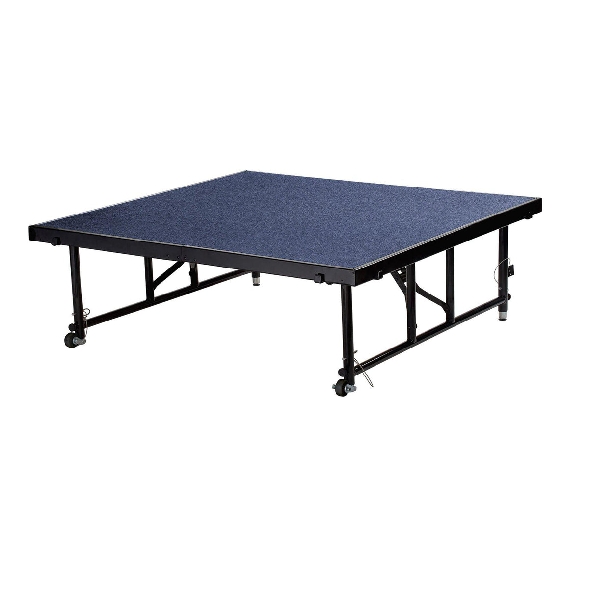 Height Adjustable 4' x 8' TransFix Stage Platform, 16"-24" H, Carpet Surface