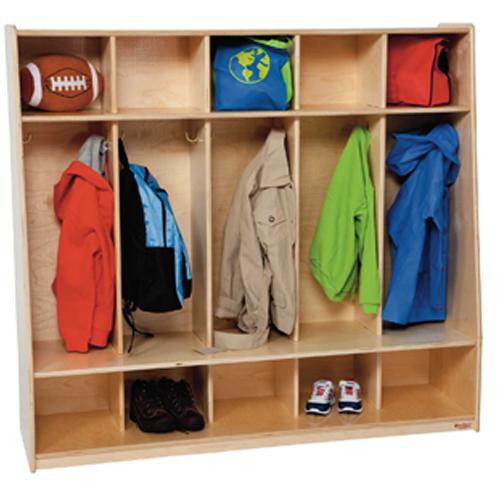 Tip-Me-Not 5 Section Seat Locker-Pre-School Furniture-