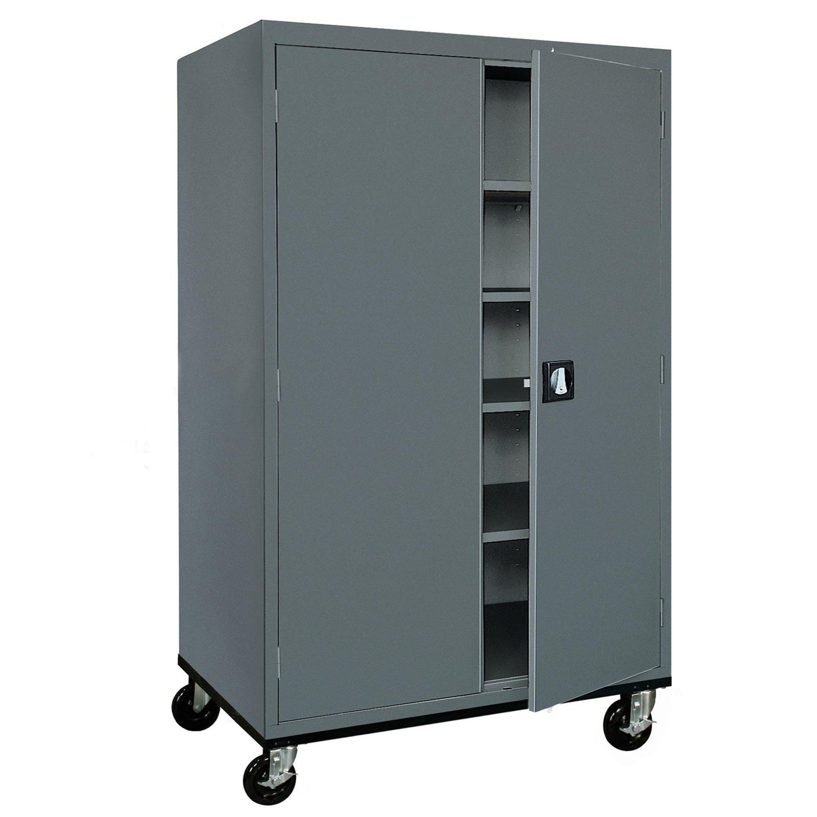 Wardrobe And File Combo Mobile Storage Cabinet, Lockable