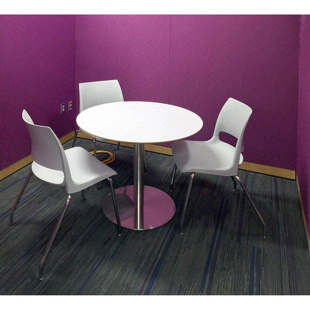 KI Doni Four-Leg Stack Chair with Solid Poly Shell, FREE SHIPPING