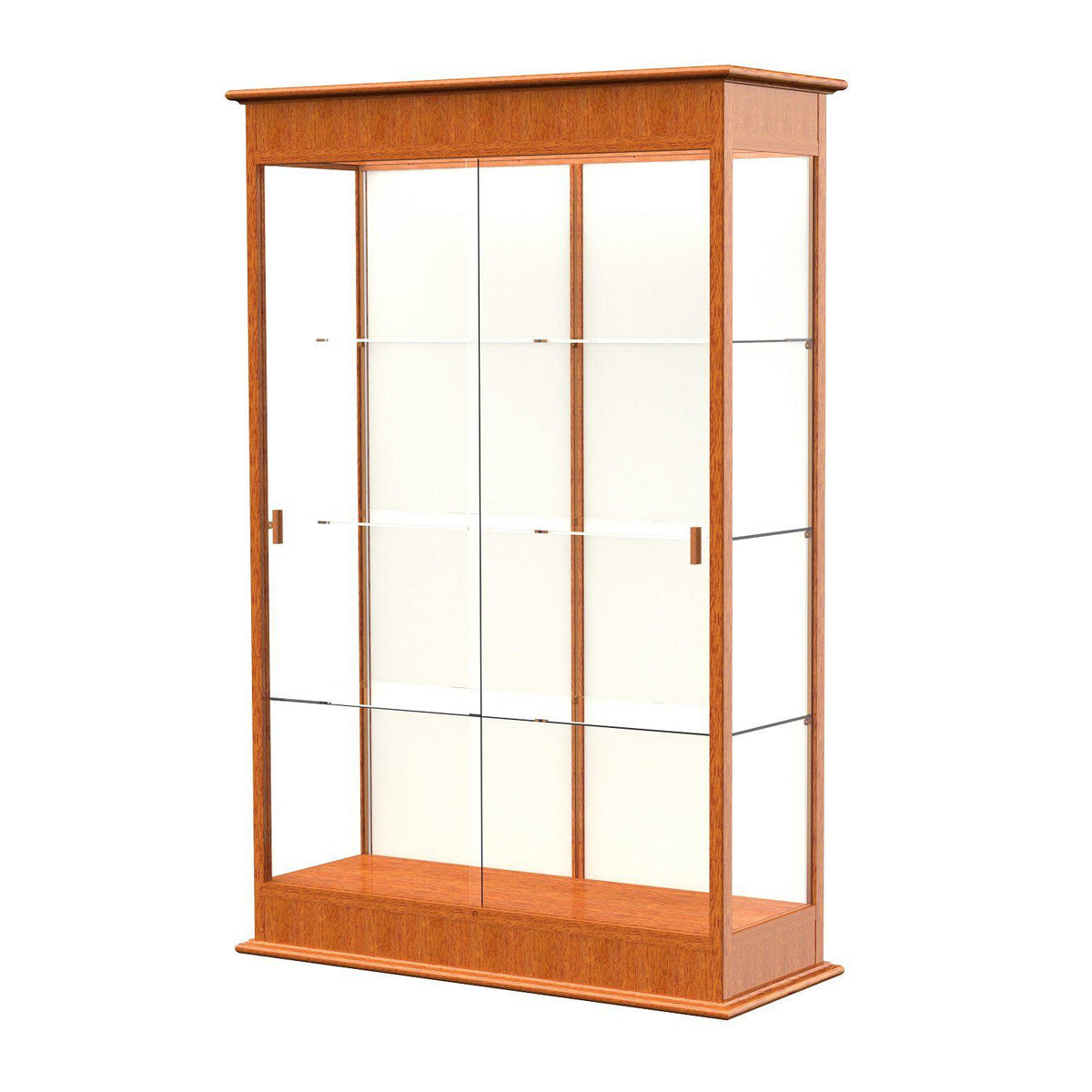 Varsity Series Lighted Floor Display Case with Sliding Doors, 48"W x 77"H x 18"D