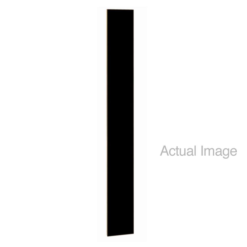Vertical Front Fillers for Designer Wood Lockers, 72" High-Lockers-9"-Black-