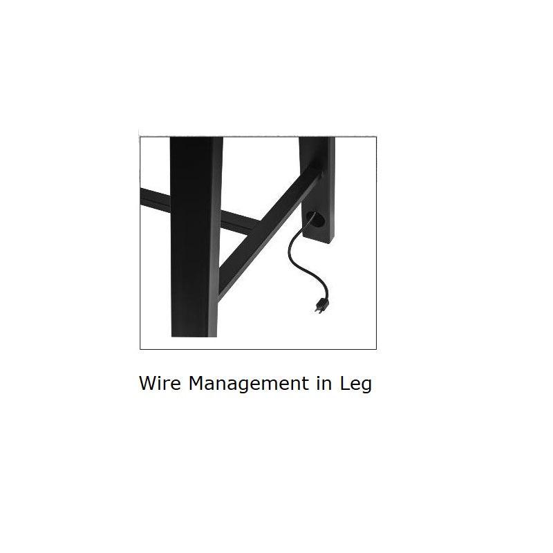 Midtown Table, Café Height, 36" x 84" x 30"H, High Pressure Laminate Top, 3mm PVC Edge, 72" Base, FREE SHIPPING