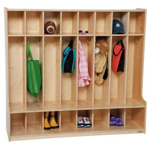 Wood Designs 8 Section Seat Locker-Pre-School Furniture-