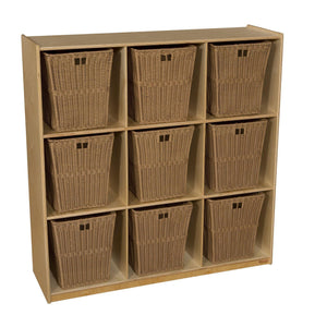 9 Cubby Storage with Large Baskets