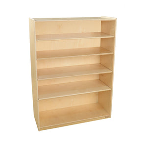 Wood Designs Bookshelf with Adjustable Shelves, 49"H-Pre-School Furniture-
