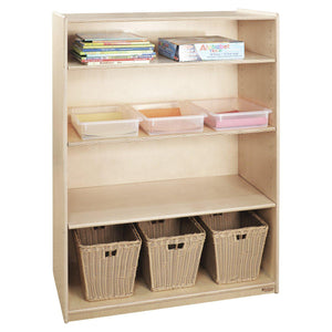Wood Designs Bookshelf with Adjustable Shelves, 49"H-Pre-School Furniture-