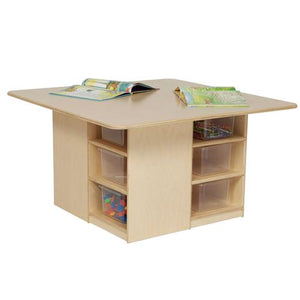 Wood Designs Cubby Table with 12 Trays-Pre-School Furniture-Translucent-