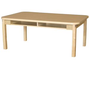 Wood Designs Four Seater High Pressure Laminate Desk-Desks-14" Fixed-