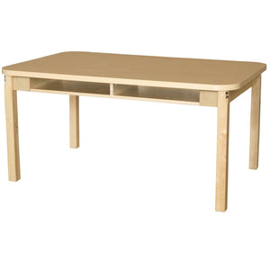 Wood Designs Four Seater High Pressure Laminate Desk-Desks-24" Fixed-