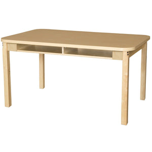 Wood Designs Four Seater High Pressure Laminate Desk-Desks-26" Fixed-