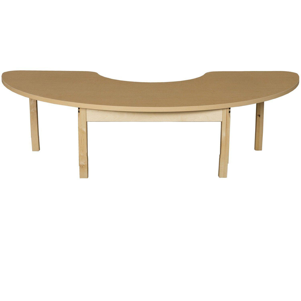Wood Designs High Pressure Laminate Activity Tables-Tables-24" x 76" Half Circle-14" Fixed-
