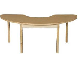 Wood Designs High Pressure Laminate Activity Tables-Tables-24" x 76" Half Circle-29" Fixed-