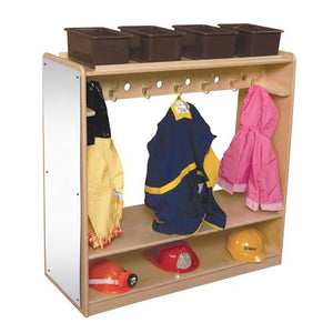 Wood Designs Mobile Double Sided Dress-Up Locker with Mirror-Pre-School Furniture-