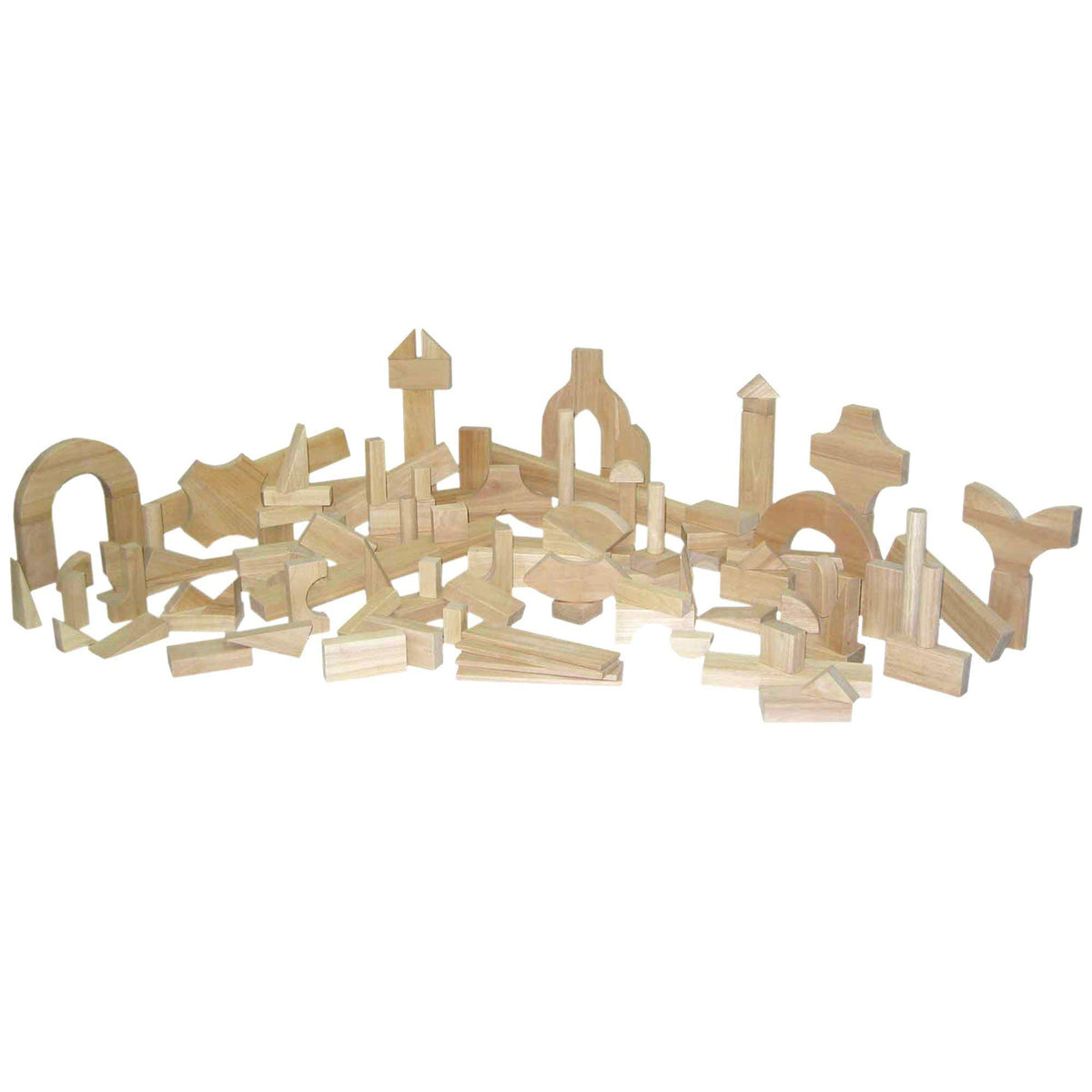 Preschool Blocks - 24 Shapes, 111 Pieces