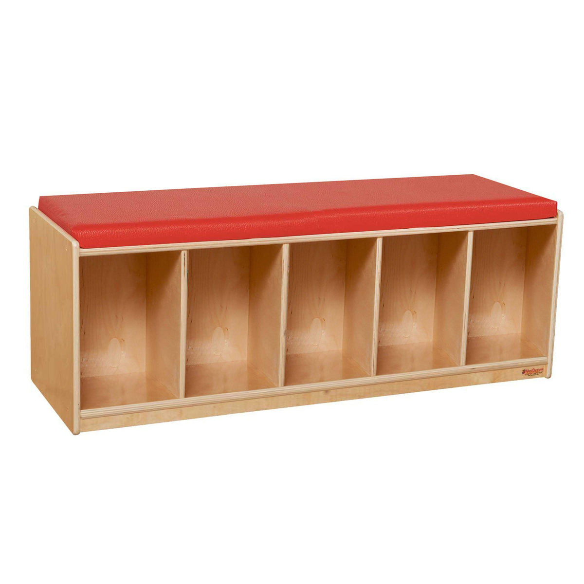 Reading Bench with Red Cushion