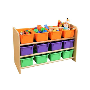 Wood Designs See-All Storage with 12 Trays-Pre-School Furniture-Assorted Pastel-