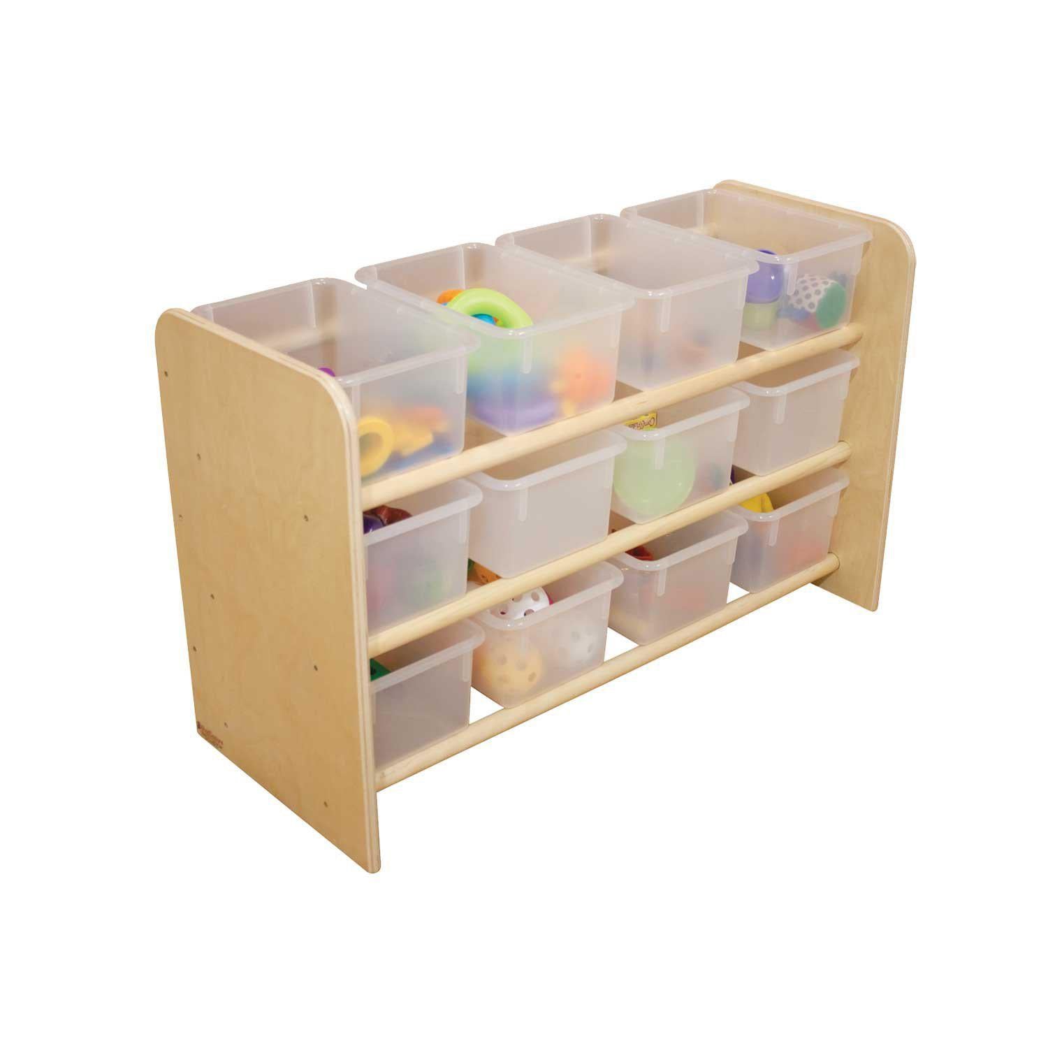 Wood Designs See-All Storage with 12 Trays-Pre-School Furniture-Translucent-