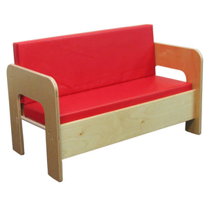 Sofa with Red Cushions