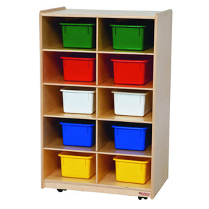 Vertical Storage with (10) Assorted Trays