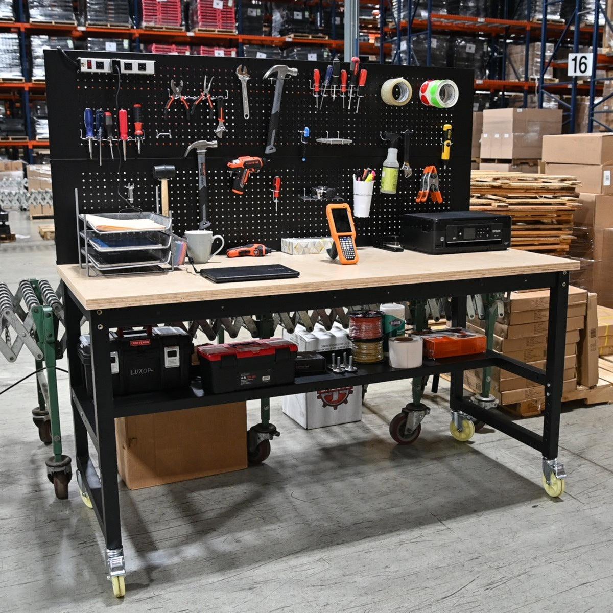 Height-Adjustable Industrial Workbench - NextGen Furniture, Inc.