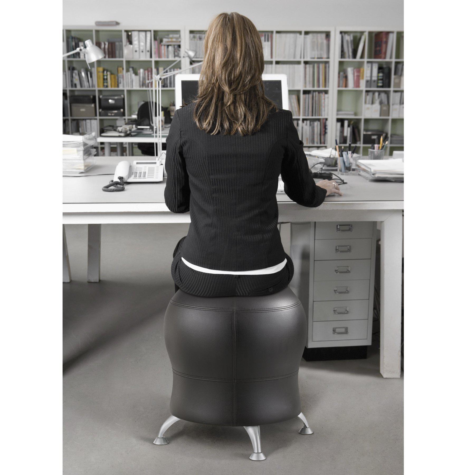 Zenergy™ Ball Chair, Vinyl-Chairs-Black-