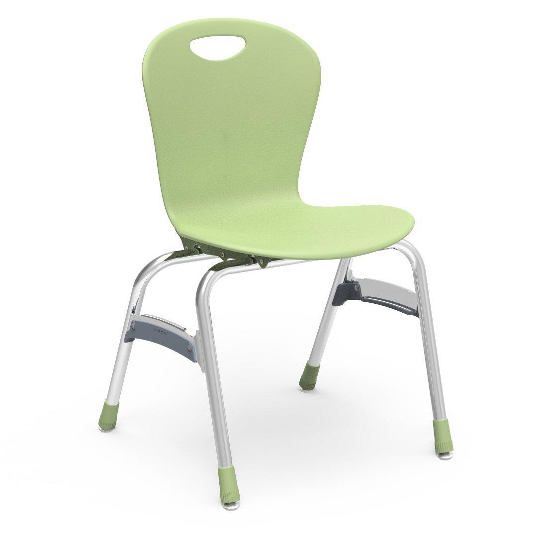 Zuma Series 4-Leg Stack Chairs-Chairs-18"-Green Apple-