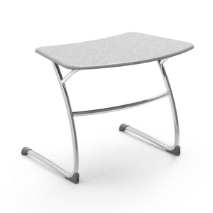 Zuma Series Student Desks, Hard Plastic Work Surface with Cantilever legs-Desks-25"-Grey Nebula-