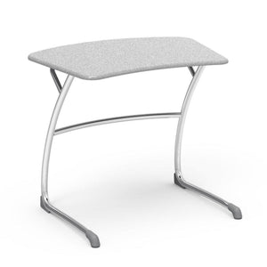 Zuma Series Student Desks, Hard Plastic Work Surface with Cantilever legs-Desks-27"-Grey Nebula-
