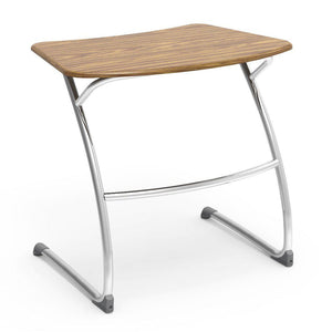 Zuma Series Student Desks, Hard Plastic Work Surface with Cantilever legs-Desks-29"-Medium Oak-